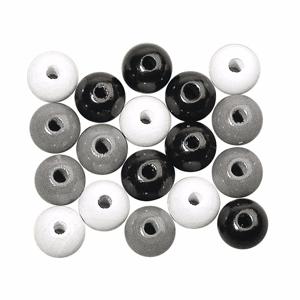 Gekleurde hobby kralen van hout -dia 6mm - 115x stuks - DIY sieraden maken - Kralen rijgen