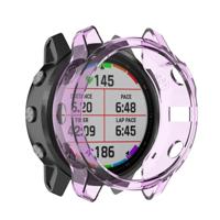 Voor Garmin fenix 6S/6S Pro Smart Watch halve dekking TPU beschermhoes (transparant paars)