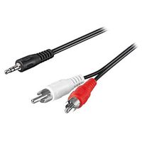 Goobay AVK 118-150 1.5m audio kabel 1,5 m 3.5mm 2 x RCA Zwart - thumbnail