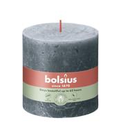 Bolsius kaars rustiek 10x10 cm slate blue