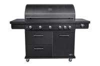 Boretti Imperatore Nero 5B Barbecue Verrijdbaar Gas Zwart 30300 W - thumbnail