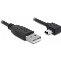 Delock 82683 Kabel USB-A male > USB mini-B male haaks 90° links