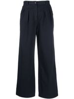 A.P.C. pantalon en coton à coupe ample - Bleu