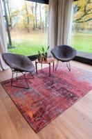 Louis de Poortere - 9125 Atlantic Streaks Nassau Red - 140x200 cm Vloerkleed