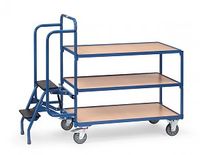 Fetra fetra 2106 Orderpickwagen Staal Poedercoating Laadvermogen (max.): 250 kg Stralend blauw (RAL 5007) - thumbnail