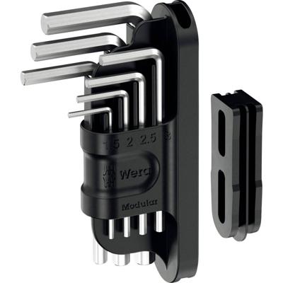 Wera Tool-Check Modular Winkelschlüssel 1 Inbus Haakse schroevendraaierset 1.5 mm, 2 mm, 2.5 mm, 3 mm, 4 mm, 5 mm, 6 mm