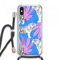 Tijger: iPhone XS Max Transparant Hoesje met koord