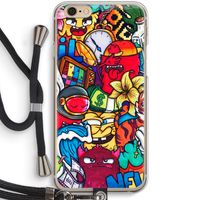 No Rules: iPhone 6 / 6S Transparant Hoesje met koord