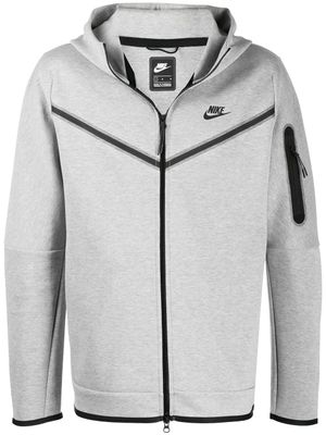 Nike sweat zippé à capuche - Gris