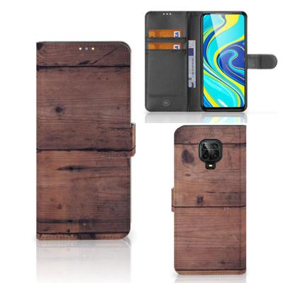 Xiaomi Redmi Note 9 Pro | Note 9S | Book Style Case | Old Wood