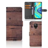 Xiaomi Redmi Note 9 Pro | Note 9S | Book Style Case | Old Wood