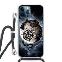 Volle maan: iPhone 12 Pro Max Transparant Hoesje met koord