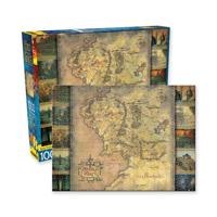 Lord of the Rings Jigsaw Puzzle Map (1000 pieces) - Damaged packaging