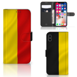 Apple iPhone Xs Max Bookstyle Case Belgische Vlag