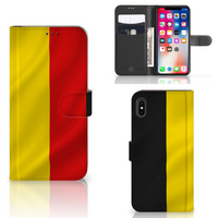 Apple iPhone Xs Max Bookstyle Case Belgische Vlag - thumbnail