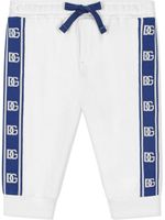 Dolce & Gabbana Kids pantalon de jogging à logo DG - Blanc