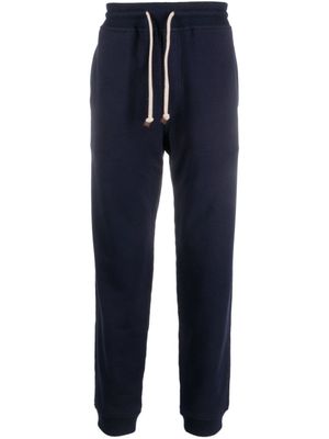 Brunello Cucinelli pantalon de jogging à lien de resserrage - Bleu