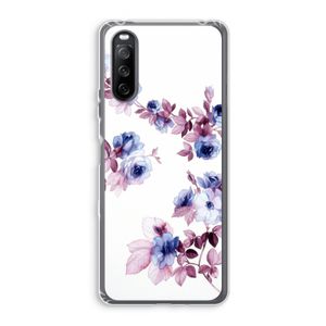 Waterverf bloemen: Sony Xperia 10 III Transparant Hoesje