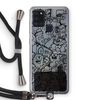Vexx Black City : Samsung Galaxy A21s Transparant Hoesje met koord