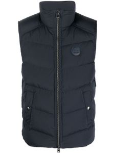 Woolrich gilet matelassé à patch logo - Bleu