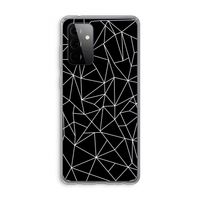 Geometrische lijnen wit: Samsung Galaxy A72 Transparant Hoesje Geometrische lijnen wit: Samsung Galaxy A72 Transparant Hoesje