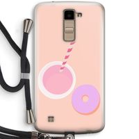 Donut: LG K10 (2016) Transparant Hoesje met koord