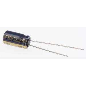 Panasonic EEU-FC1H330 Elektrolytische condensator Radiaal bedraad 2.5 mm 33 µF 50 V 20 % (Ø) 6.3 mm 1 stuk(s)