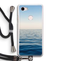 Water horizon: Pixel 3 Transparant Hoesje met koord