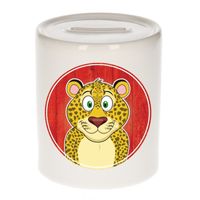 Luipaard / panter kado spaarpot voor kinderen 9 cm