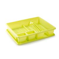 Plasticforte Afwas afdruiprek - groen - kunststof - 48x38x9 cm - lekbak Plasticforte Afwas afdruiprek - groen - kunststof - 48x38x9 cm - lekbak