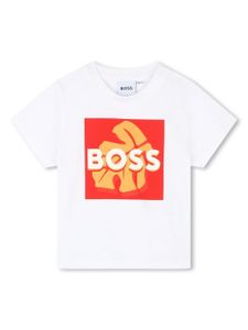 BOSS Kidswear t-shirt à imprimé feuillage - Blanc