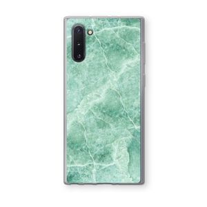 Groen marmer: Samsung Galaxy Note 10 Transparant Hoesje