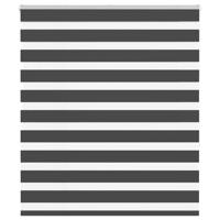 VidaXL Zebra rolgordijn 135x150 cm stofbreedte 130,9 cm zwart