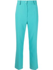 Hebe Studio pantalon droit à taille haute - Bleu