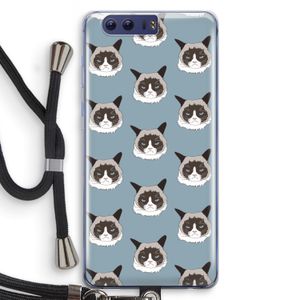 It's a Purrr Case: Honor 9 Transparant Hoesje met koord