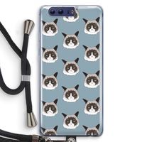 It's a Purrr Case: Honor 9 Transparant Hoesje met koord
