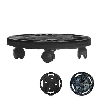 Robuuste Ronde Trolley met 4 Universele Wielen Mobiel Platform voor Meubels Emmers Bloempotten Binnen- en Buitenkar van Kunststof