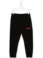 DSQUARED2 KIDS pantalon de jogging à logo imprimé - Noir - thumbnail