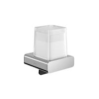 Zeepdispenser Geesa Shift | 200 ml | Met gesatineerd glas | Chroom