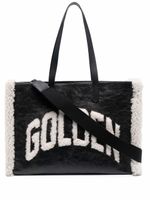 Golden Goose sac cabas en cuir à logo - Noir