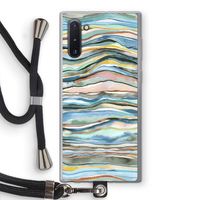 Watercolor Agate: Samsung Galaxy Note 10 Transparant Hoesje met koord