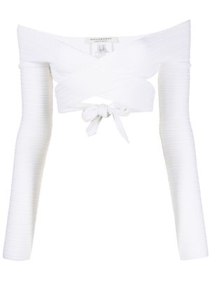 Philosophy Di Lorenzo Serafini haut en maille à épaules dénudées - Blanc Philosophy Di Lorenzo Serafini haut en maille à épaules dénudées - Blanc