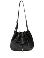 Saint Laurent Pre-Owned sac seau à effet peau de crocodile - Noir - thumbnail