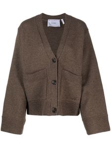 Axel Arigato cardigan en laine Memory à col v - Marron