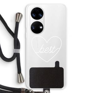 Best heart pastel: Huawei P50 Transparant Hoesje met koord