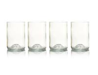 Rebottled glazen - 4-pack - clear