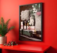 Speelgoed trein kerst poster