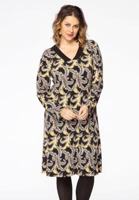 Yoek Jurk PLUME | Zwart | Maat 54/56