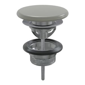Afvoerplug Xenz Rosa | 5/4" | Click waste | Keramiek | Rond | Grijs