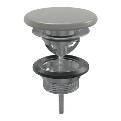 Afvoerplug Xenz Rosa | 5/4" | Click waste | Keramiek | Rond | Grijs